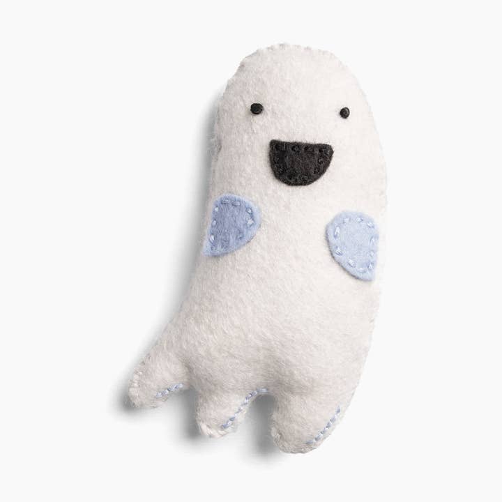 Herb the Vivacious Ghost - DIY Craft Kit for wholesale by Heron Hill Stitch Co