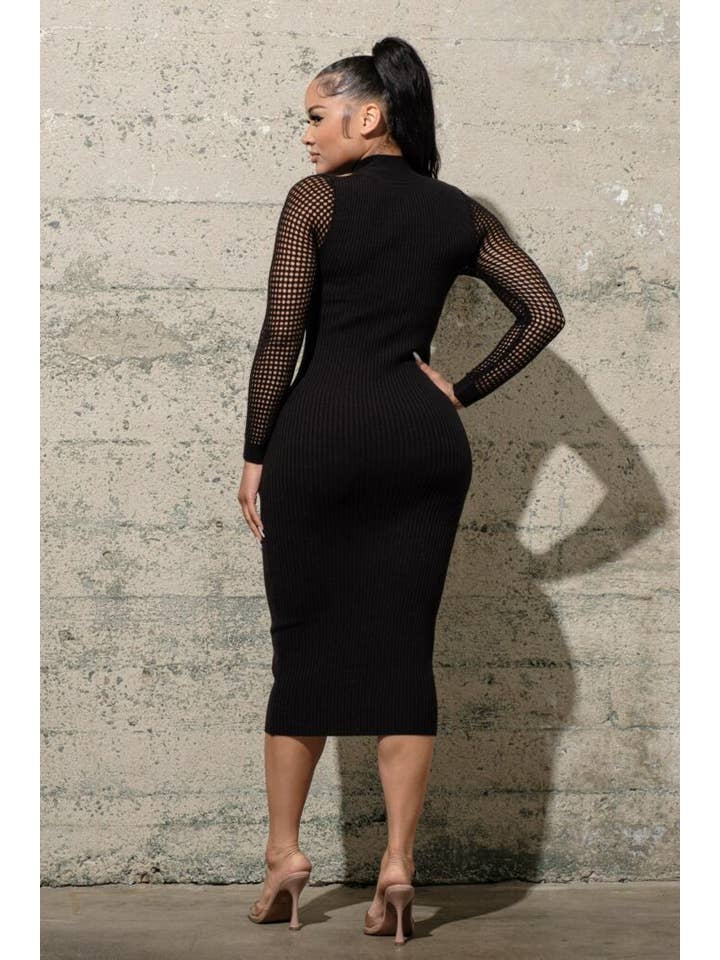 Melrose with Love - Wholesale Dress - Women's - OPEN ARM SWEATER DRESS