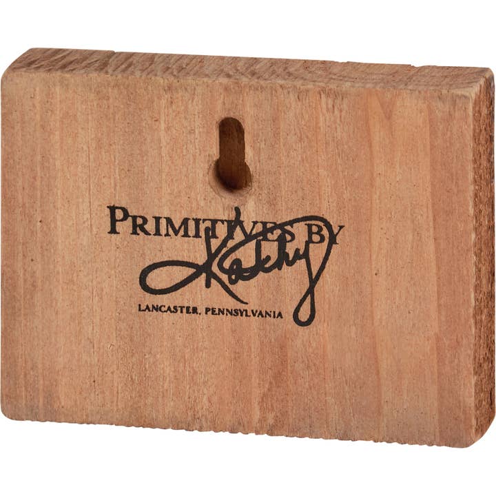 Primitives by Kathy - Wholesale Decorative Figurine - Highland Cow Block Sign1