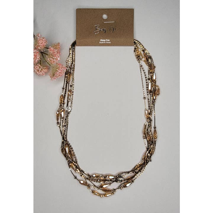 BETTYOH INC - Vendita all'ingrosso Collane di perline/perle - Collana di perline multistrato fatta a mano5