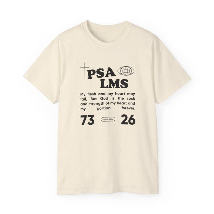 Psalms T-Shirt Unisex 100% Cotton USA Tee Shirt (V2) for wholesale by VILNO Apparel