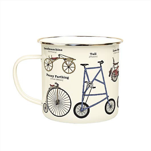 Gift Republic - Vendita all'ingrosso Tazza - Tazza smaltata con bici1