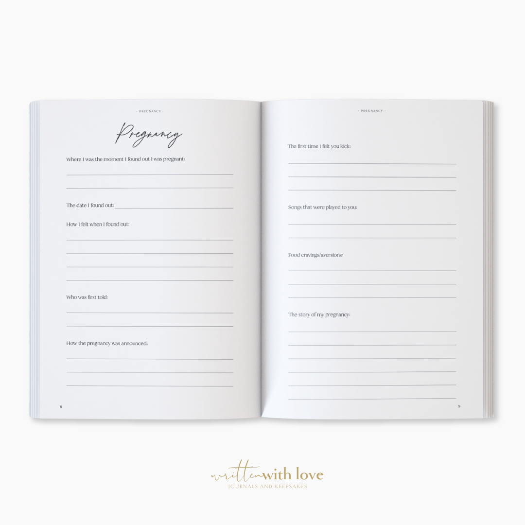 Written With Love – wholesale Memory book – Child & baby – Baby Memory Book with Keepsake Box - Classic White7