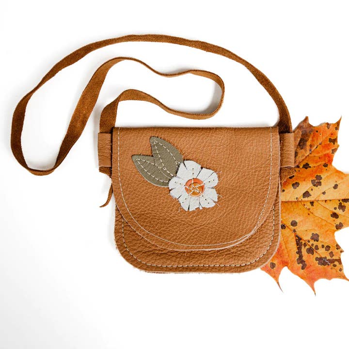 Daisy Leather Purse Toddler & Kids for wholesale by Starry Knight Design