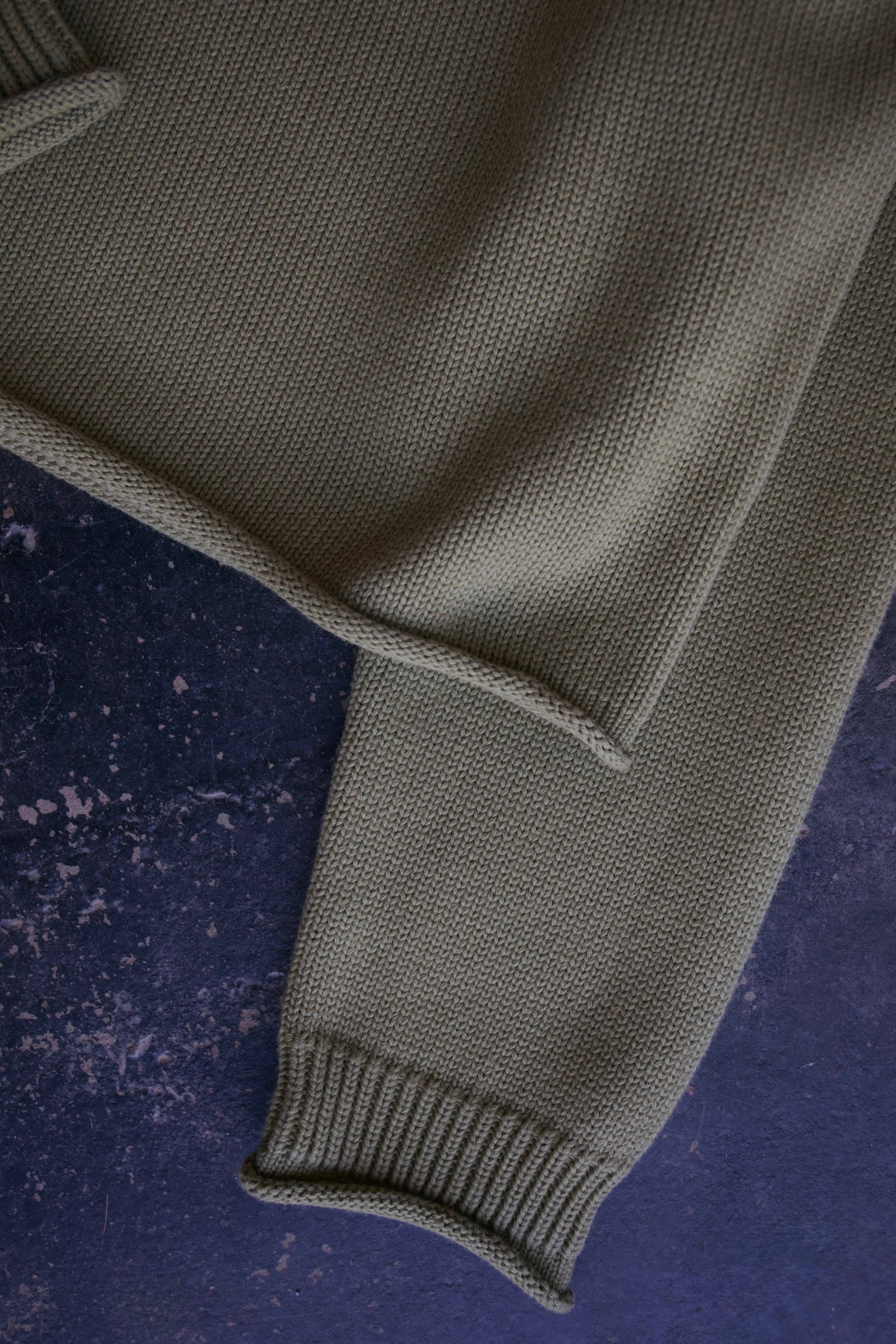 Beaten Path Co - Wholesale Knit Sweater - Unisex - GREEN COTTON FISH SWEATER9