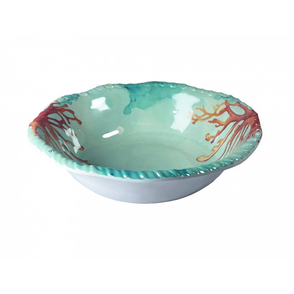 AULICA – Großhandel Essteller – Tiefer Teller aus korallenrotem Melamin 20x20x5,5cm2