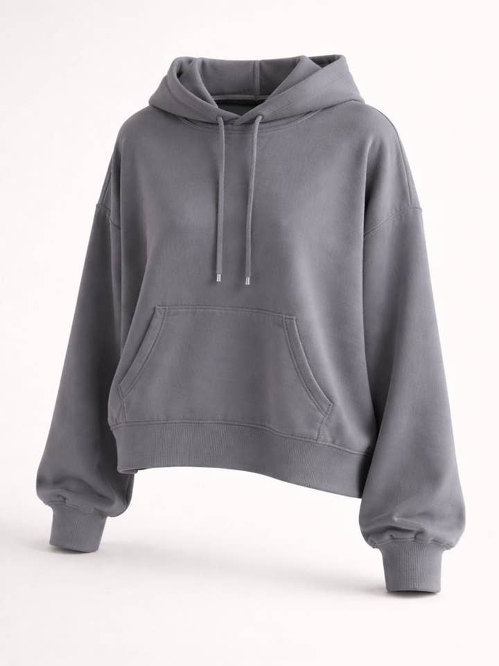 Tencel Zomer Hoodie - Steengrijs voor wholesale door Breddys