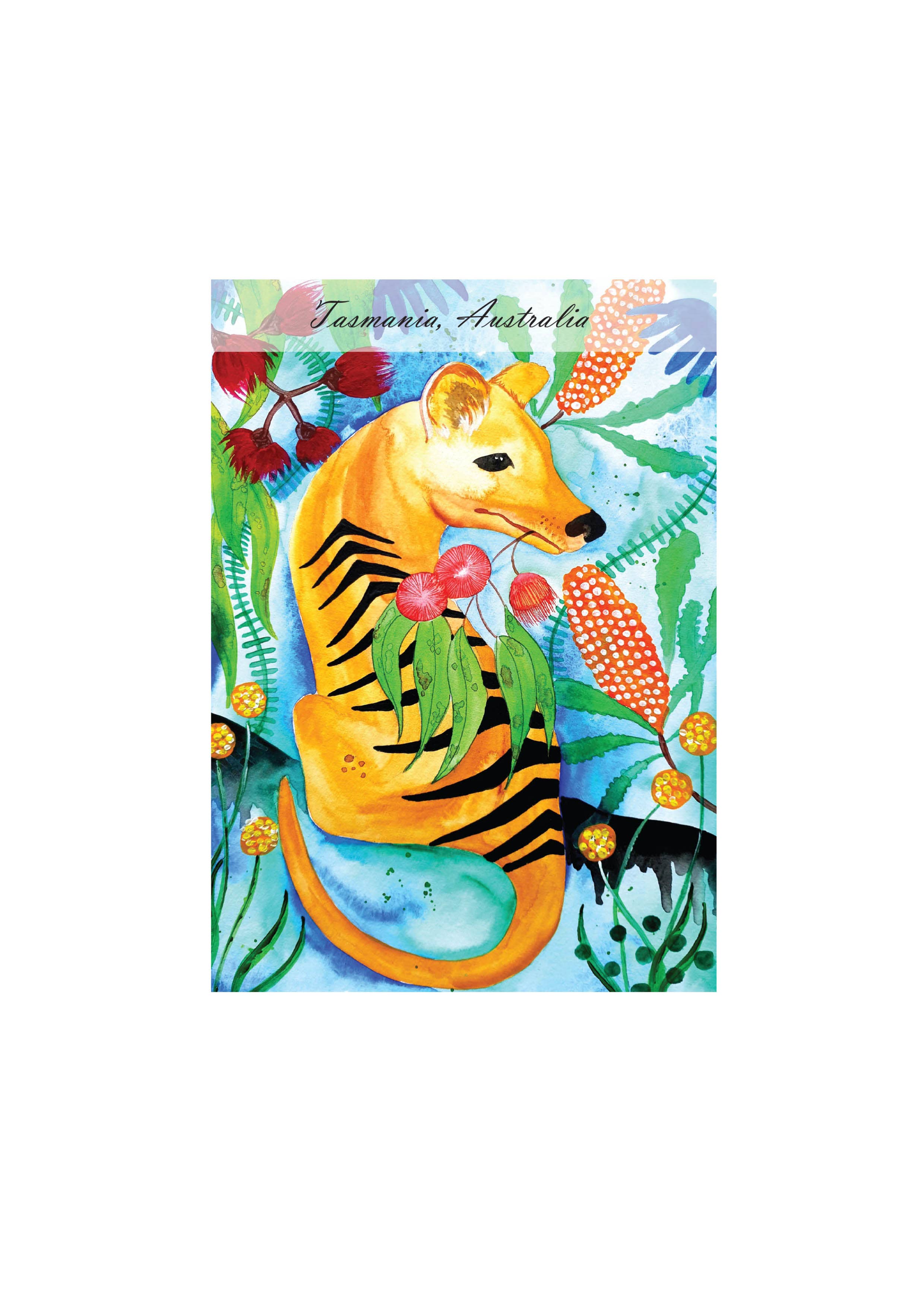 Bosa Art Co - Vente Cartes postales - Cartes postales de Tasmanie - La Tigresse0