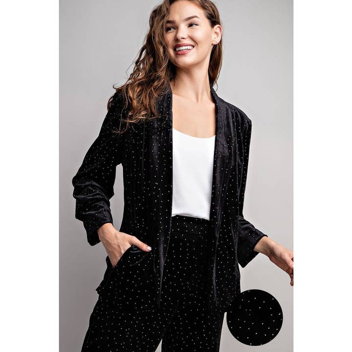 STYLE USA - Wholesale Jacket - Women's - Velvet blazer jacket