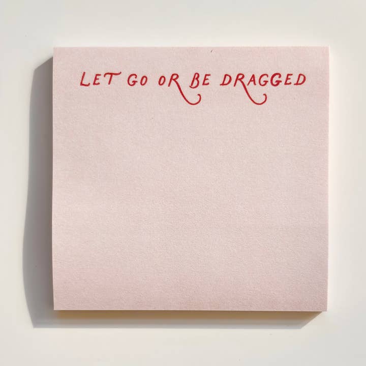 coux coux creative - Wholesale Sticky Notes - Let Go or Be Dragged Post-it Notes
