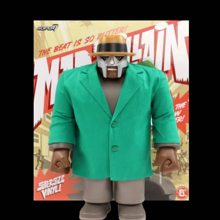 MF Doom Madvillian x Super 7 Supersize 16" Vinyl Figure for wholesale by National Hip-Hop Museum
