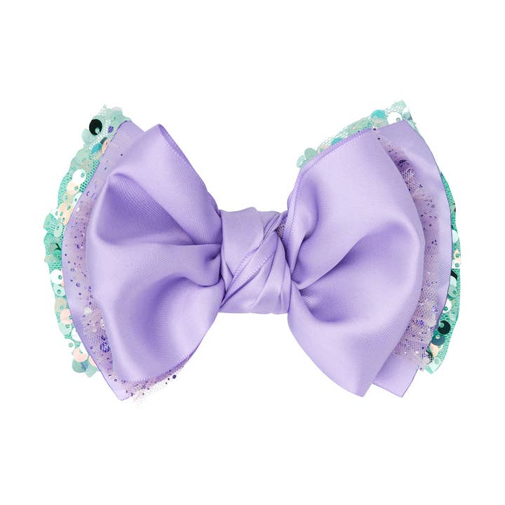 CLIP NOVELTY FAB®: Princesa Roxa por atacado de Baby Bling Bows