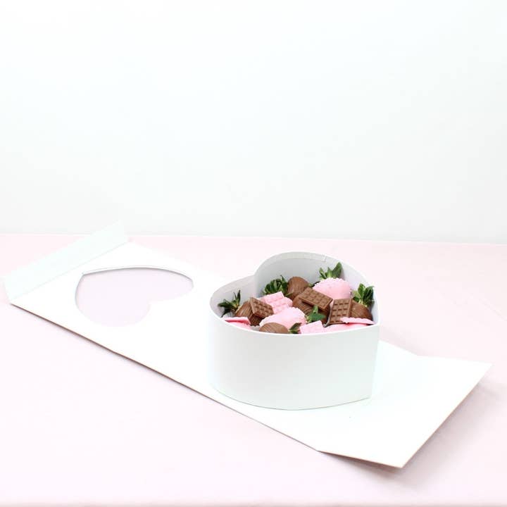 Elegant Design Supply - Wholesale Gift Box - Square Magentic Heart Flower Gift Box6