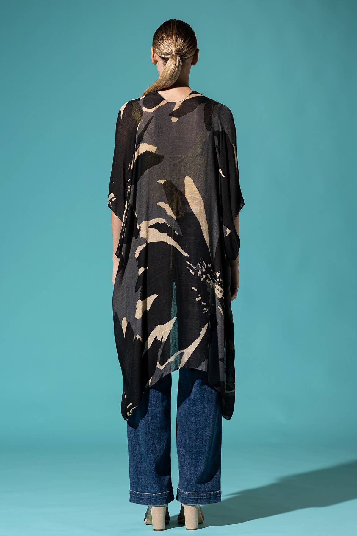 Urbanista - Vente Kimono – femme - Kimono long à imprimé floral ample35