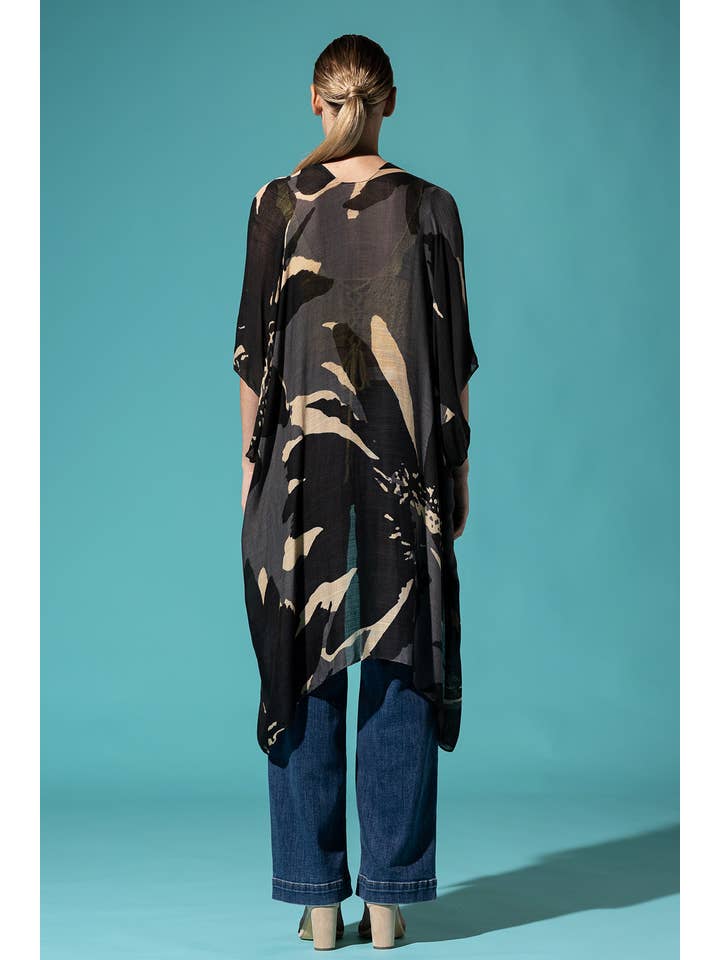 Urbanista - Vente Kimono – femme - Kimono long à imprimé floral ample35