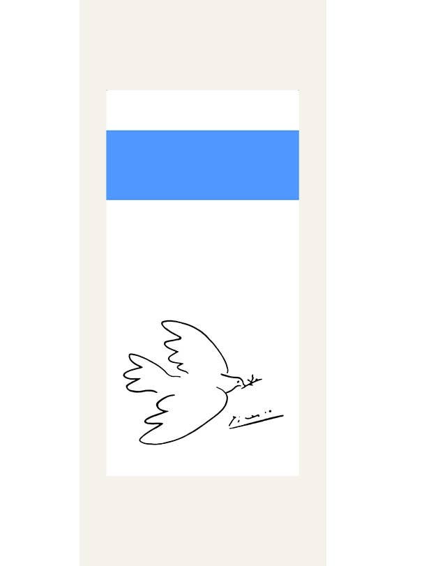 Scarf 150 - Picasso - Dove stole for wholesale by Brochier Soieries