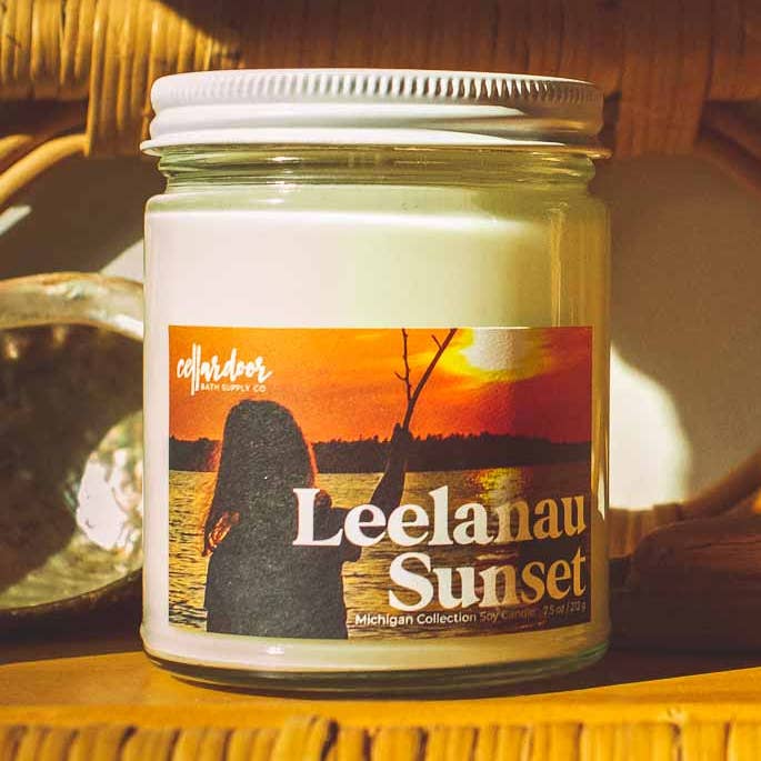 Leelanau Sunset - 7.5 oz Soy Candle for wholesale by Cellar Door Bath Supply Co.