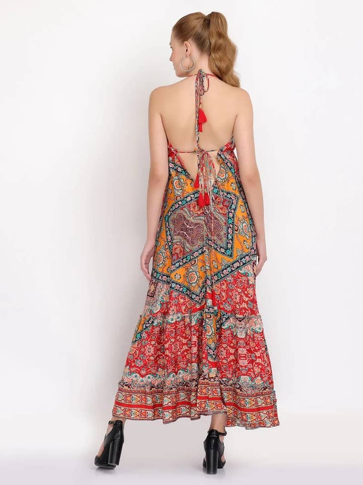 Bhawana Handicrafts - Wholesale Dress - Women's - 5 Pcs Lot Vintage Sari Recycled Silk Dress Indian Silk Dress