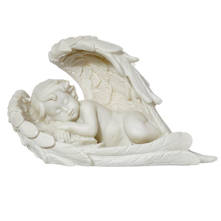 Puckator Ltd - Wholesale Ornament - Cherub Sleeping, Long Wings