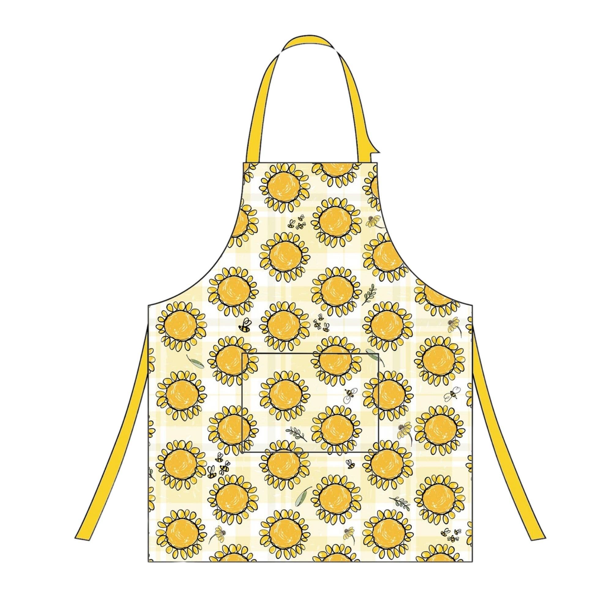 Duke Imports - Wholesale Apron - "Sweet Bee" Floral-Themed Apron1