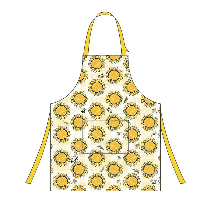 Duke Imports - Wholesale Apron - "Sweet Bee" Floral-Themed Apron1