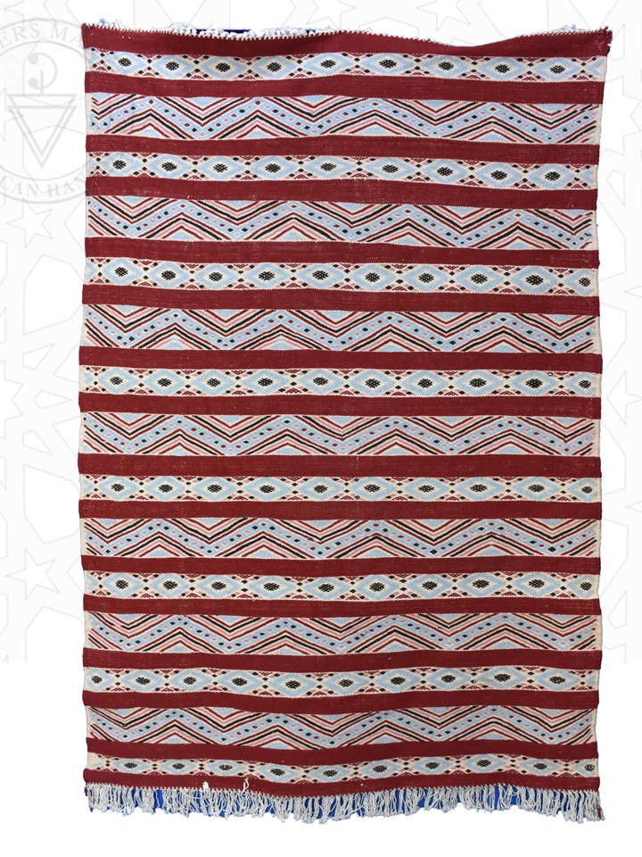 Flatweave kilim marokkansk tæppe for engroshandel hos Berbers Market