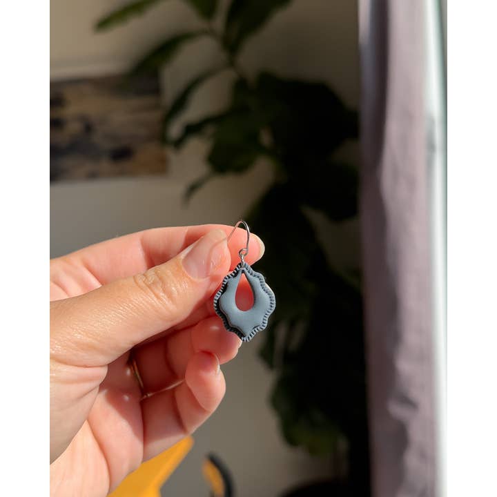 Clay & Fern Co. - Wholesale Dangle Earrings - Raya Earrings - Navy2