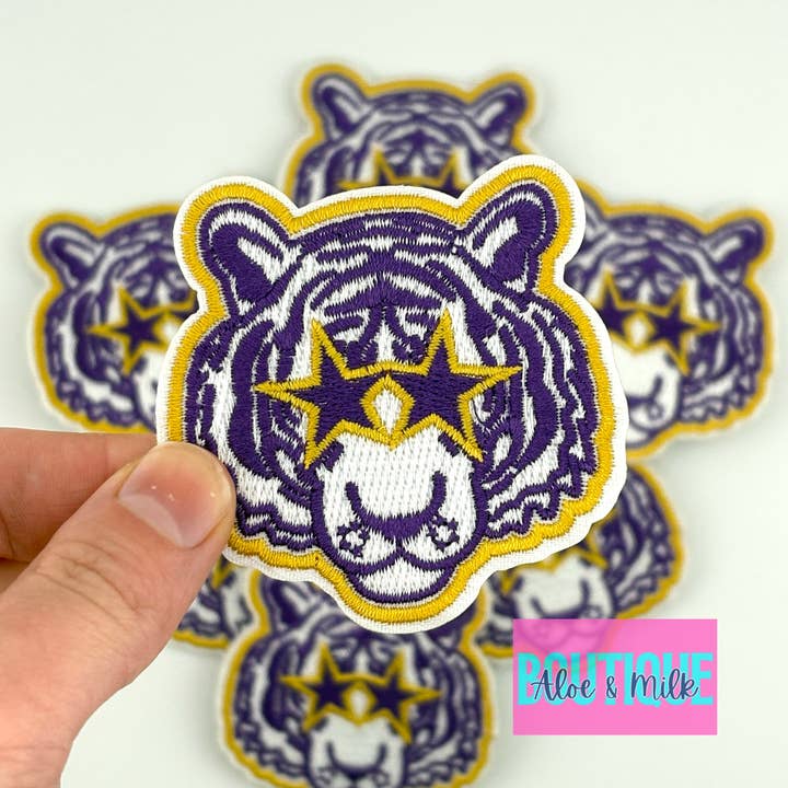 Aloe and Milk Boutique - Wholesale Patch - Mascot Tiger, tiger patch, sports patch, football, game day3