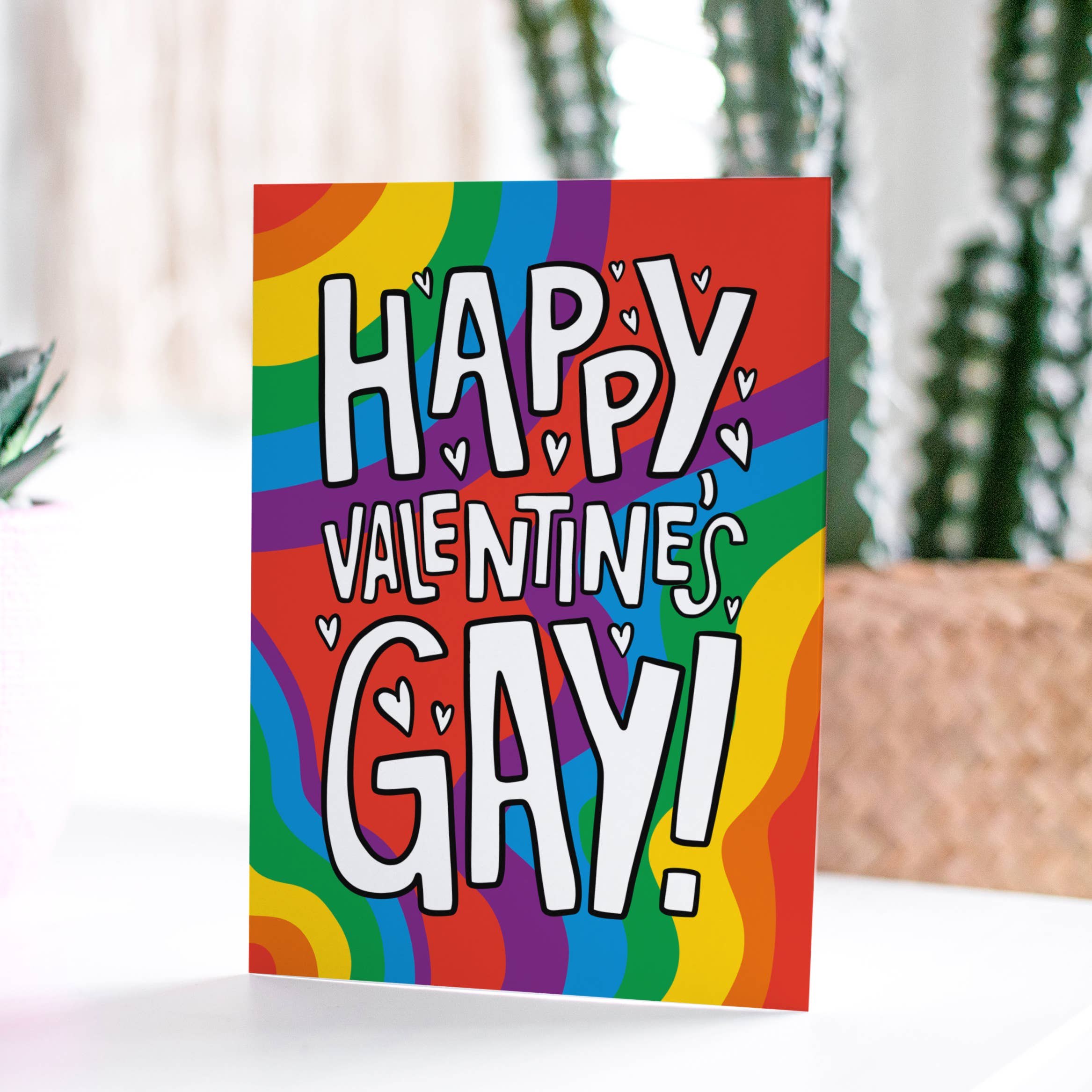 TeePee Creations - Vente Cartes de Saint-Valentin - Carte Gay Valentines Pride Pun A62
