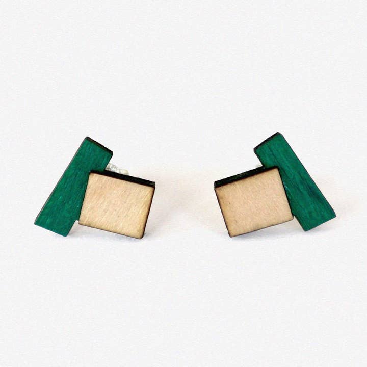 Popova Ohrringe Grün für den Großhandel von Studio Mali