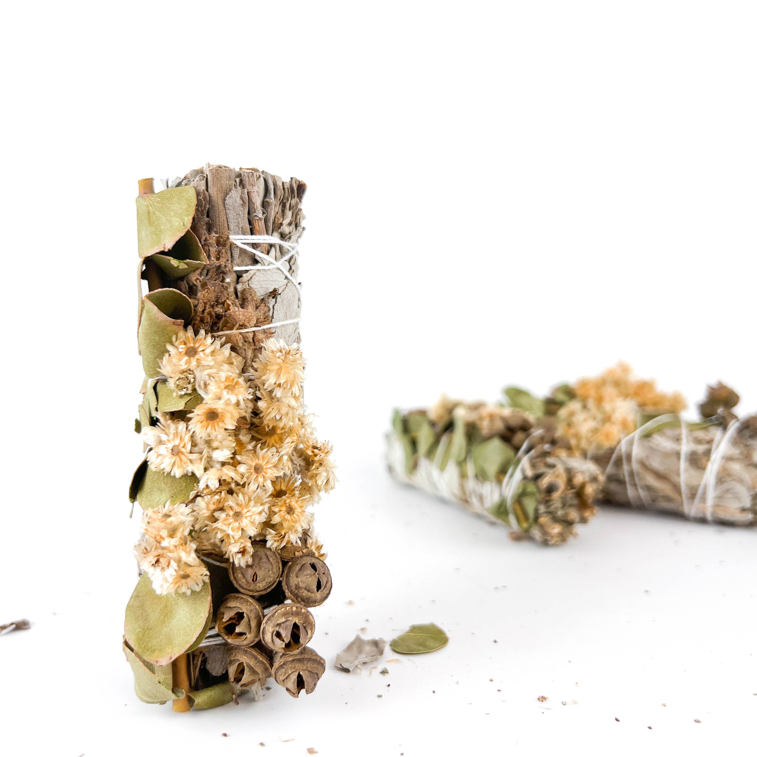 GREENROOTS USA LLC - Wholesale Sage Bundle - White Sage, Lavender & Eucalyptus Dollar Sage 4"5