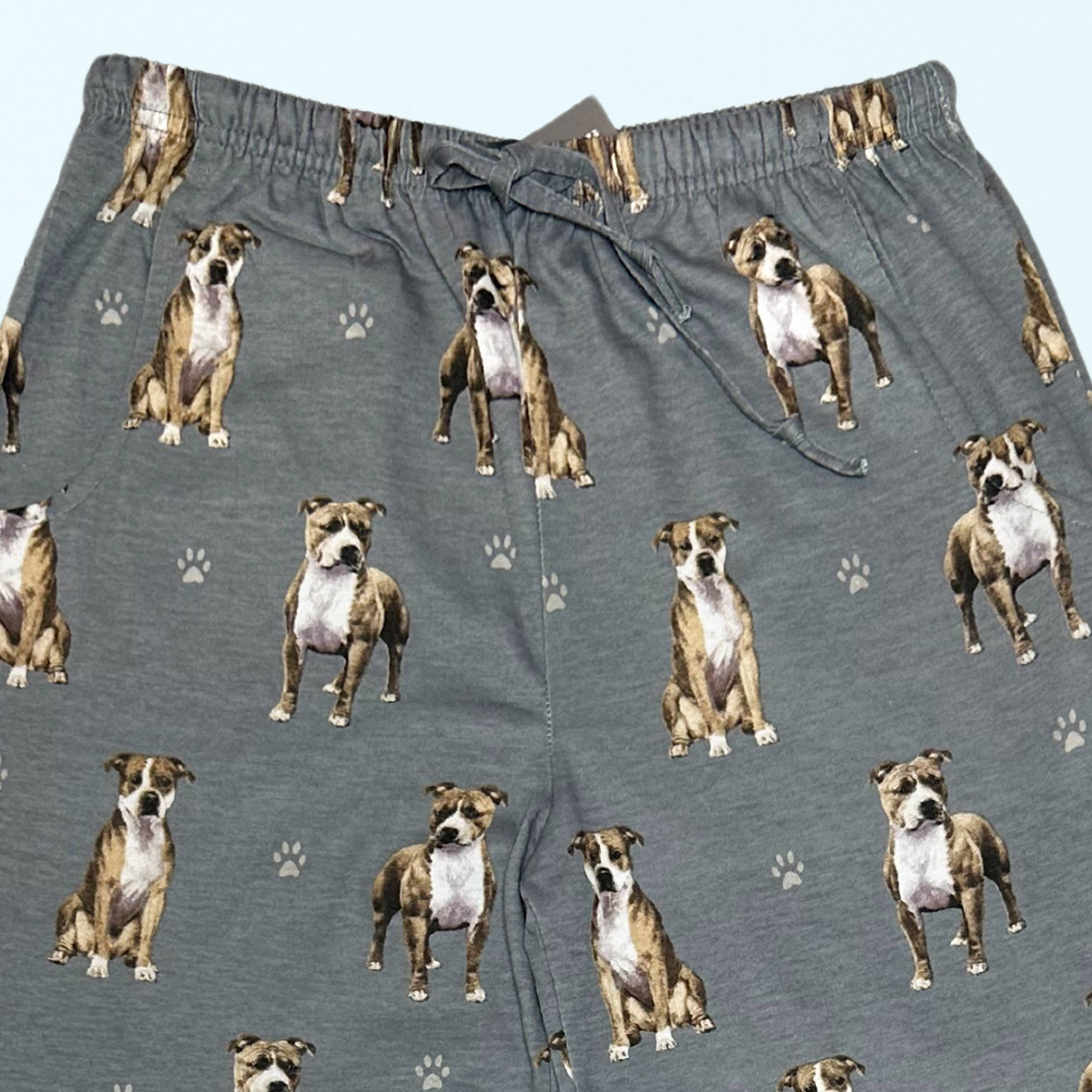 E&S Pets – calças de pijama - Mulher por atacado – Pit Bull Pijama Bottoms - Calças Pet Lover Pijama2