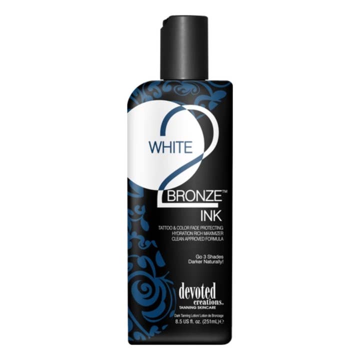 Devoted Creations White 2 Bronze INK Tanning Lotion for wholesale by MEGATAN