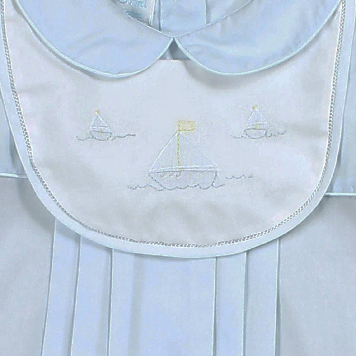 Petit Ami & Zubels - Wholesale Bodysuit (Non-Footed) - Baby - Romper with Sailboat Embroidery2
