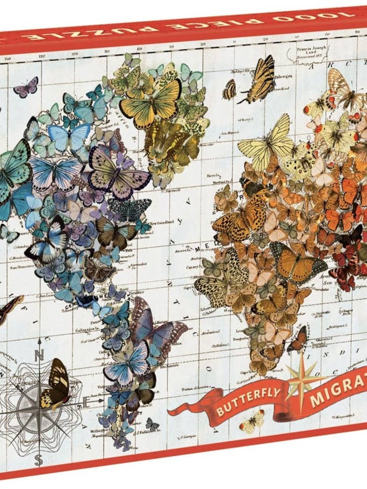 Wendy Gold Butterfly Migration 1000 Piece Puzzle for wholesale by Chronicle Books