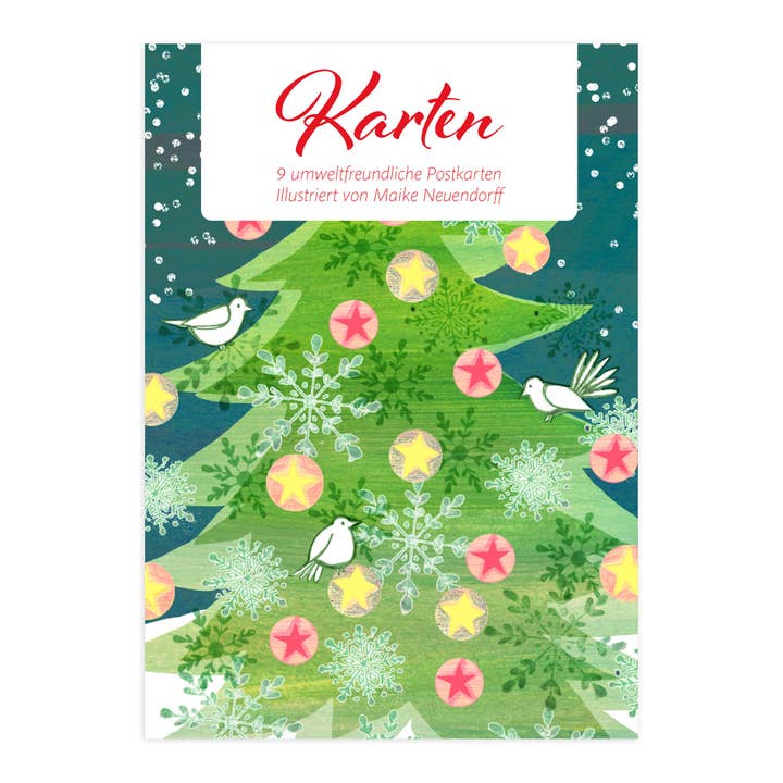 Conjunto de postais "Maike Neuendorff - Natal I" por atacado de paruspaper. nutzfeine papeterie