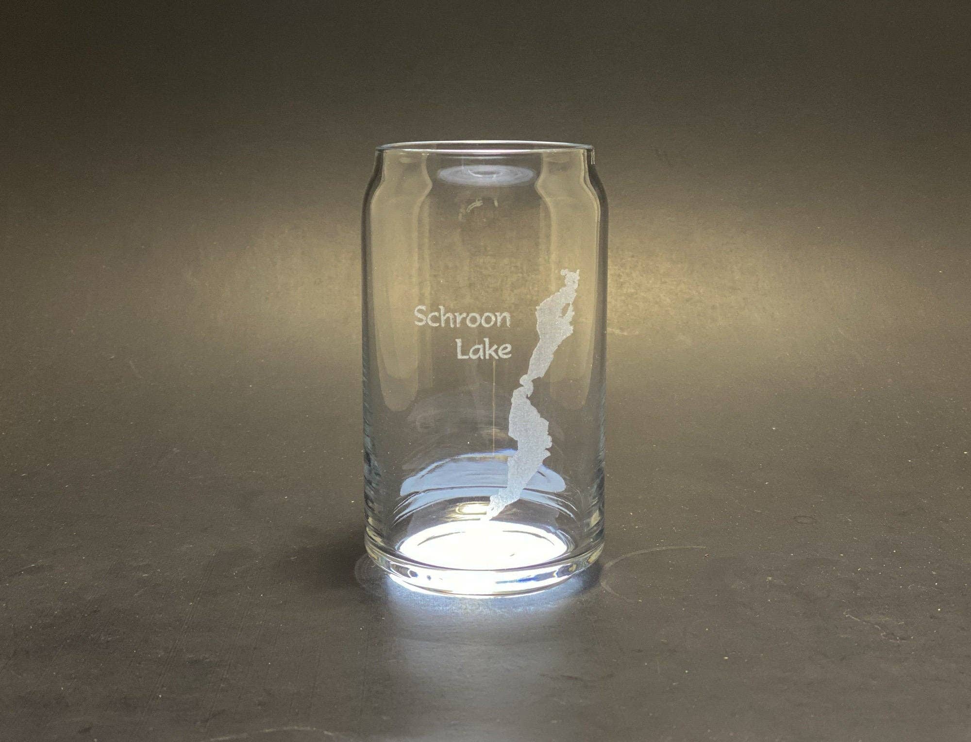 Adirondack Etching LLC - Wholesale Drinking Glass/Cup - Custom Lake Glass - 16oz Can Shape - Made in USA8