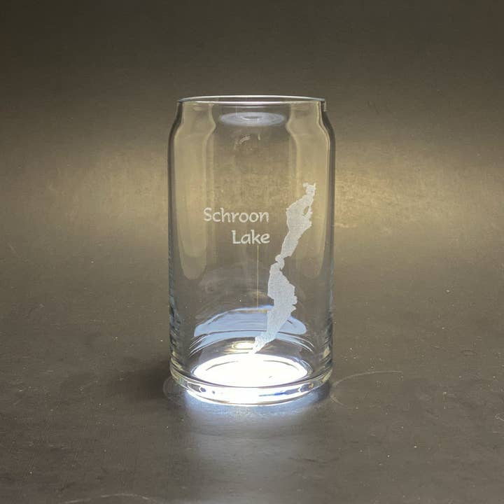 Adirondack Etching LLC - Wholesale Drinking Glass/Cup - Custom Lake Glass - 16oz Can Shape - Made in USA8
