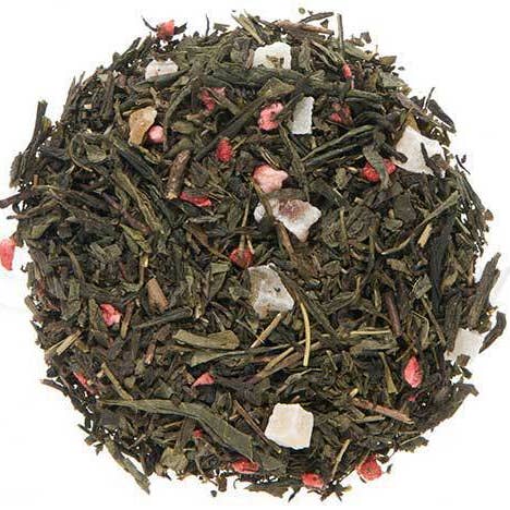 Long Island Aardbei - gearomatiseerde groene thee voor wholesale door West End Coffee Roasters Ltd.