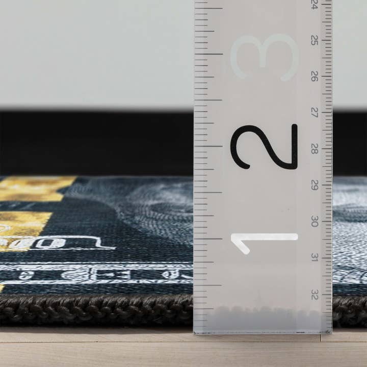 Well Woven – Großhandel Läufer – Novelty Runner in Schwarz und Schwarz mit Hundert-Dollar-Schein4