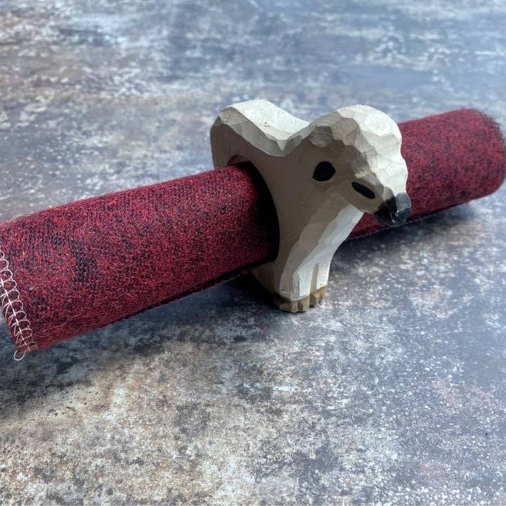LES SCULPTEURS DU LAC - Wholesale Napkin Holder - Sheep napkin ring4