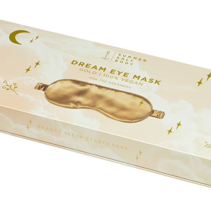 Summer Salt Body - Wholesale Sleep/eye mask - Dream Eye Mask - Gold - BULK BUY 10 UNITS 4