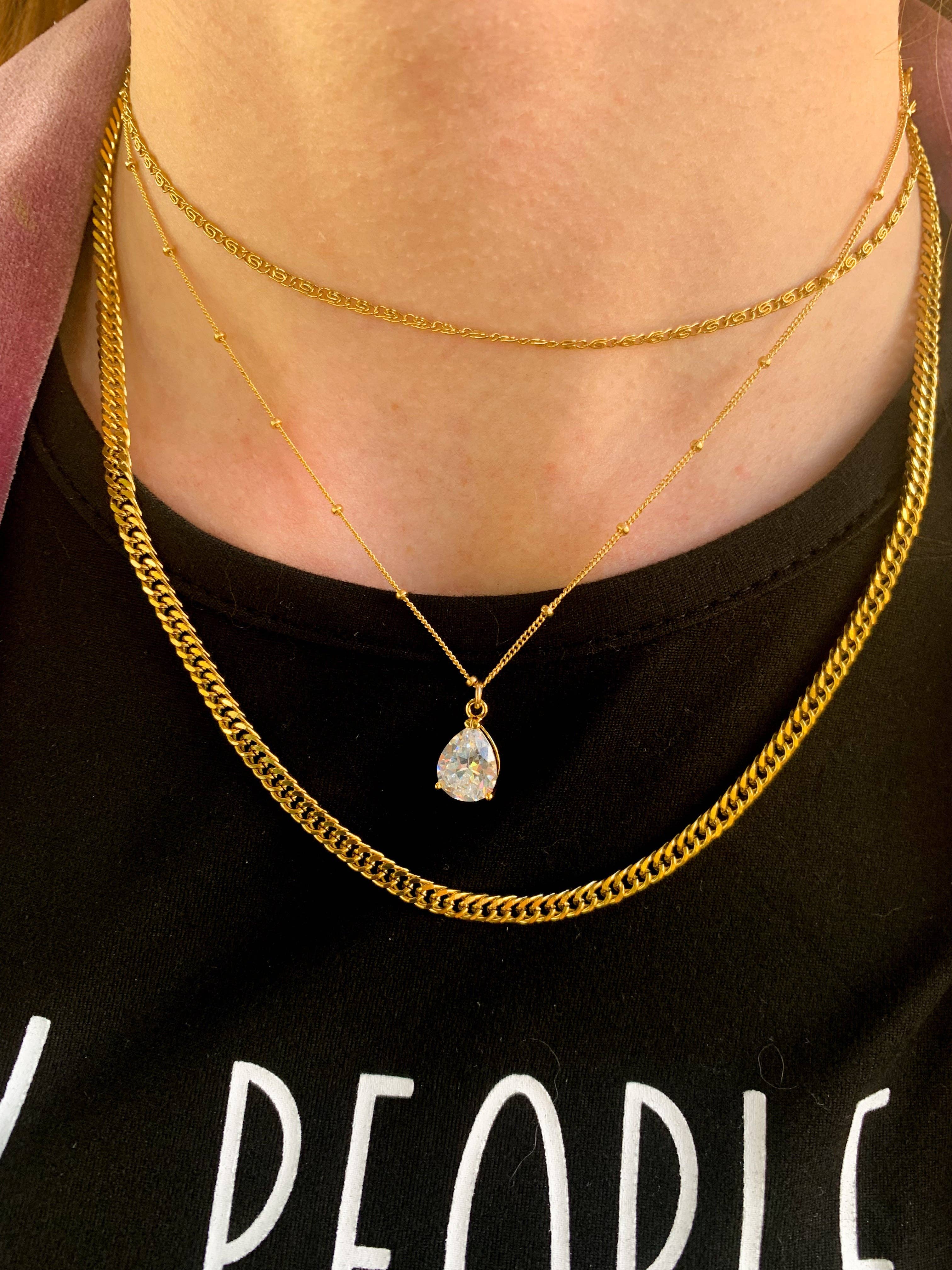 DRIP JEWELRY - Wholesale Pendant/Charm Necklace - Montey Tear Drop1