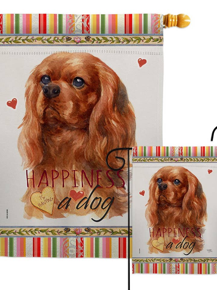 Flagge Rubin Kavalier König Spaniel Happiness Dog Nationalfeiertag für den Großhandel von Two Group Flag Co
