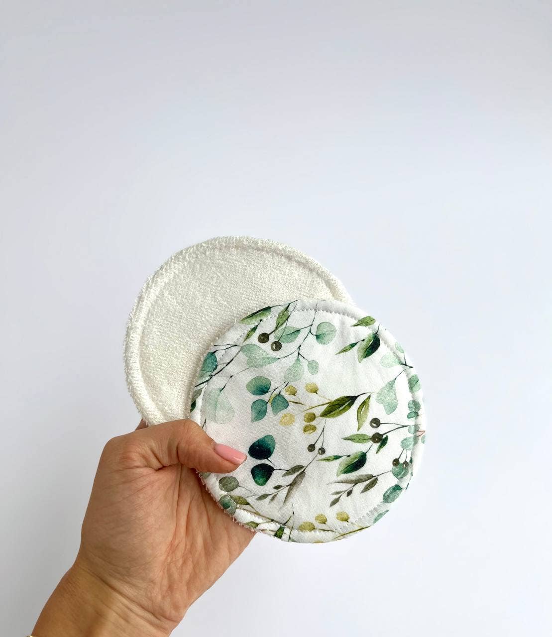 Pastel Baby – wholesale Amningskudde - Mamma – Bambu amningsinlägg, återanvändbara bröstinlägg - Eukalyptus3