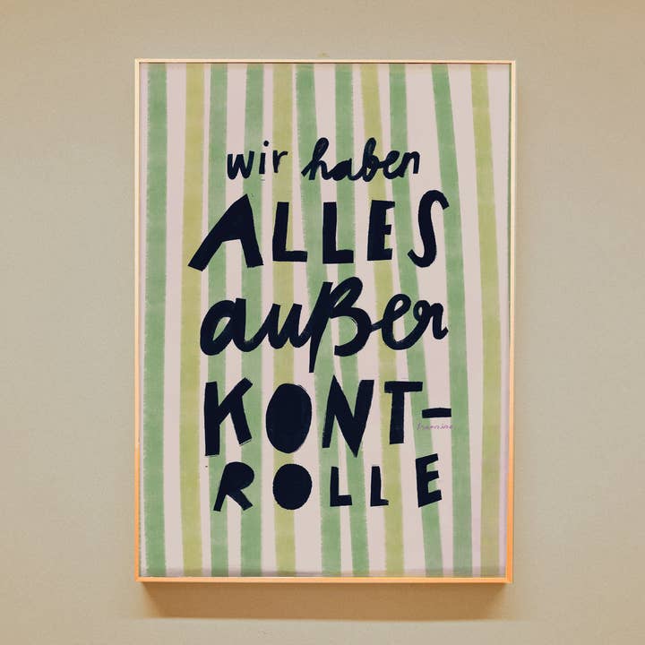 Print A4 "Out of Control" for wholesale by franzizo nachhaltige papeterie