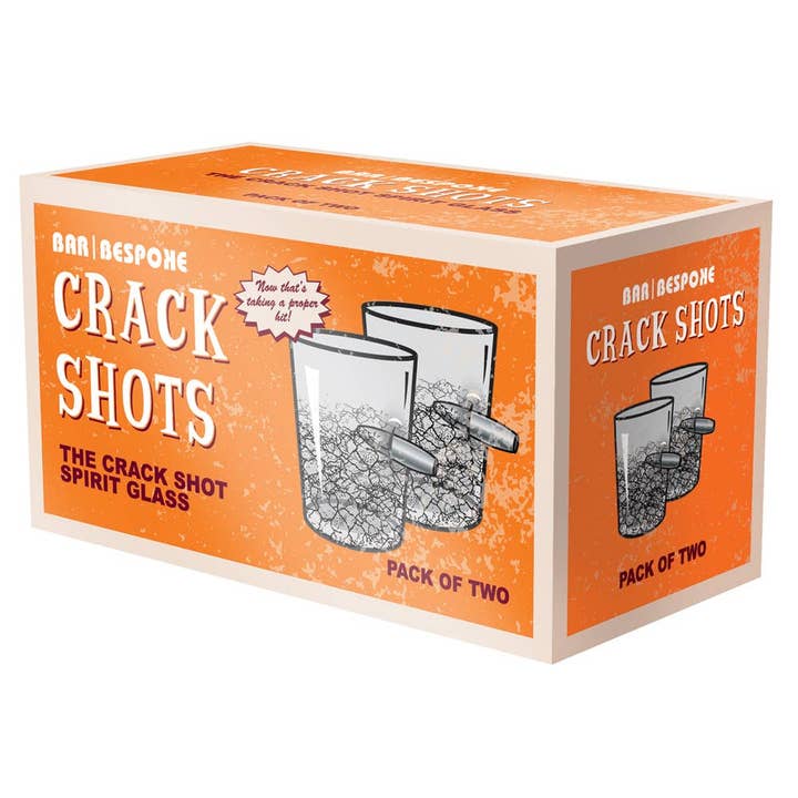 Bar Bespoke Crack-Schnapsgläser, 2er-Pack für den Großhandel von Original Products UK/EU