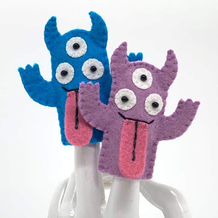 Lumpy Buttons - Wholesale Finger Puppet - Kids & Baby - Monster Felt Finger Puppet3