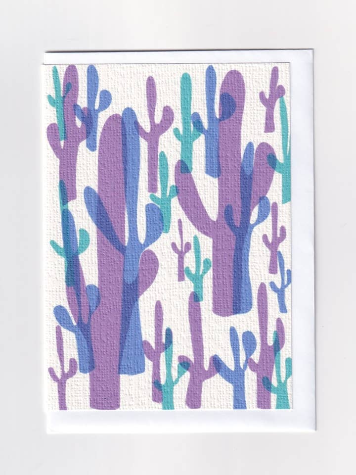 Cactus Southwestern Greeting Card for wholesale by Jenny Robson Design