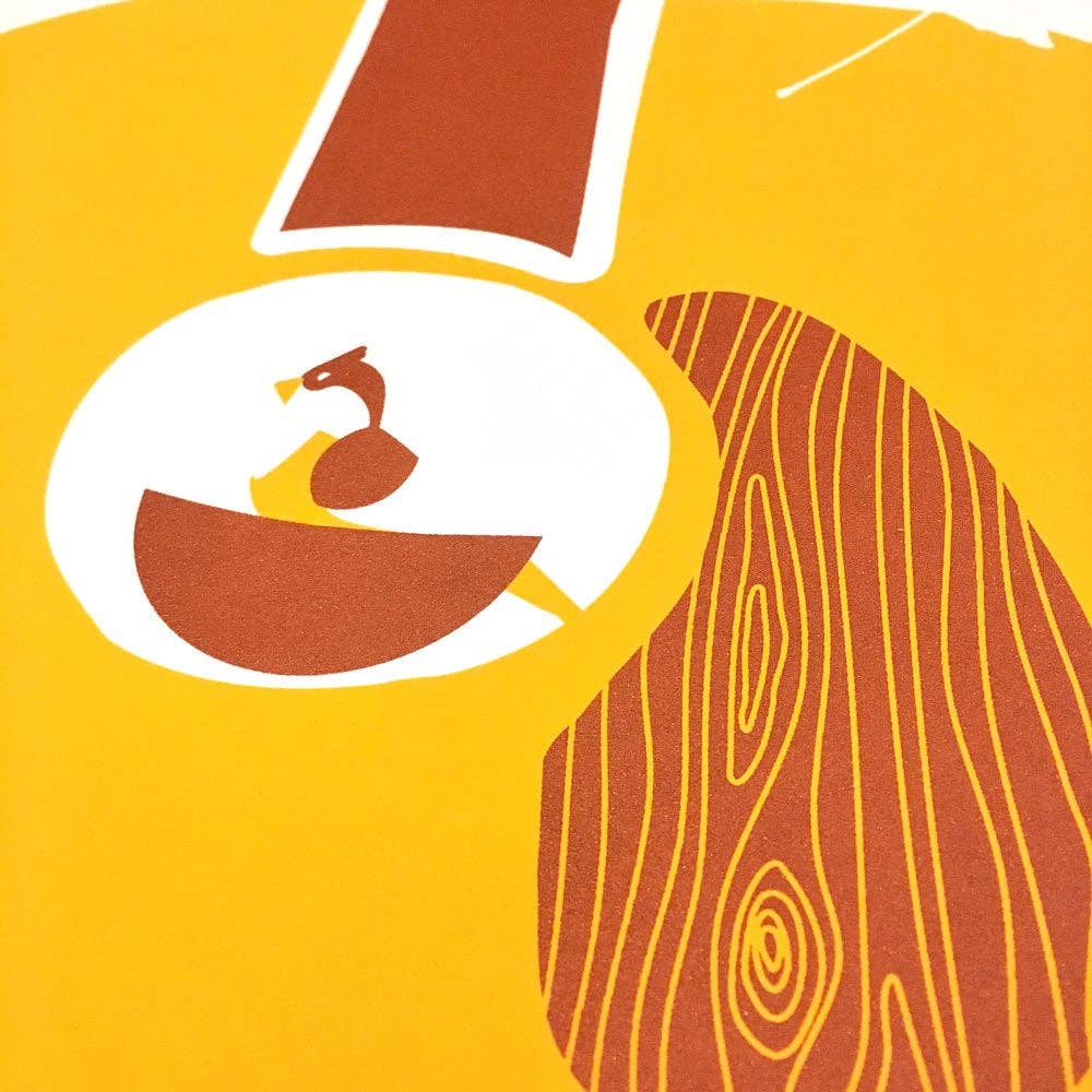 strawberryluna - Wholesale Art Print - Songbird Screenprint - Guitar Bird Art Print3